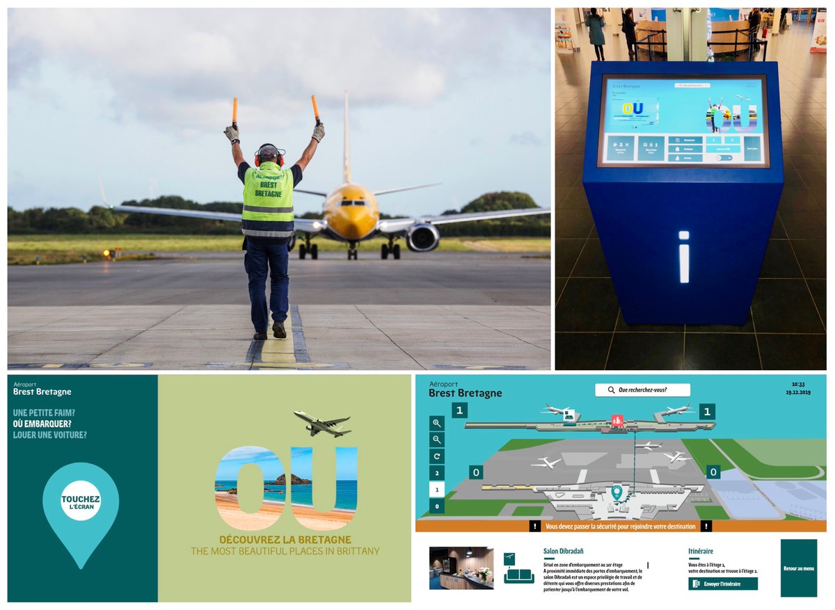 ViaDirect's tweet photo. FRANCE. ViaDirect has equipped its interactive wayfinding solution in BREST BRETAGNE AIRPORT. With only 1 or 2 taps, stand by for immediate boarding! Passagers find their way with no hesitation to check-in and boarding gates…
https://t.co/Kq12GOosvh https://t.co/Oq8IK55Y4G