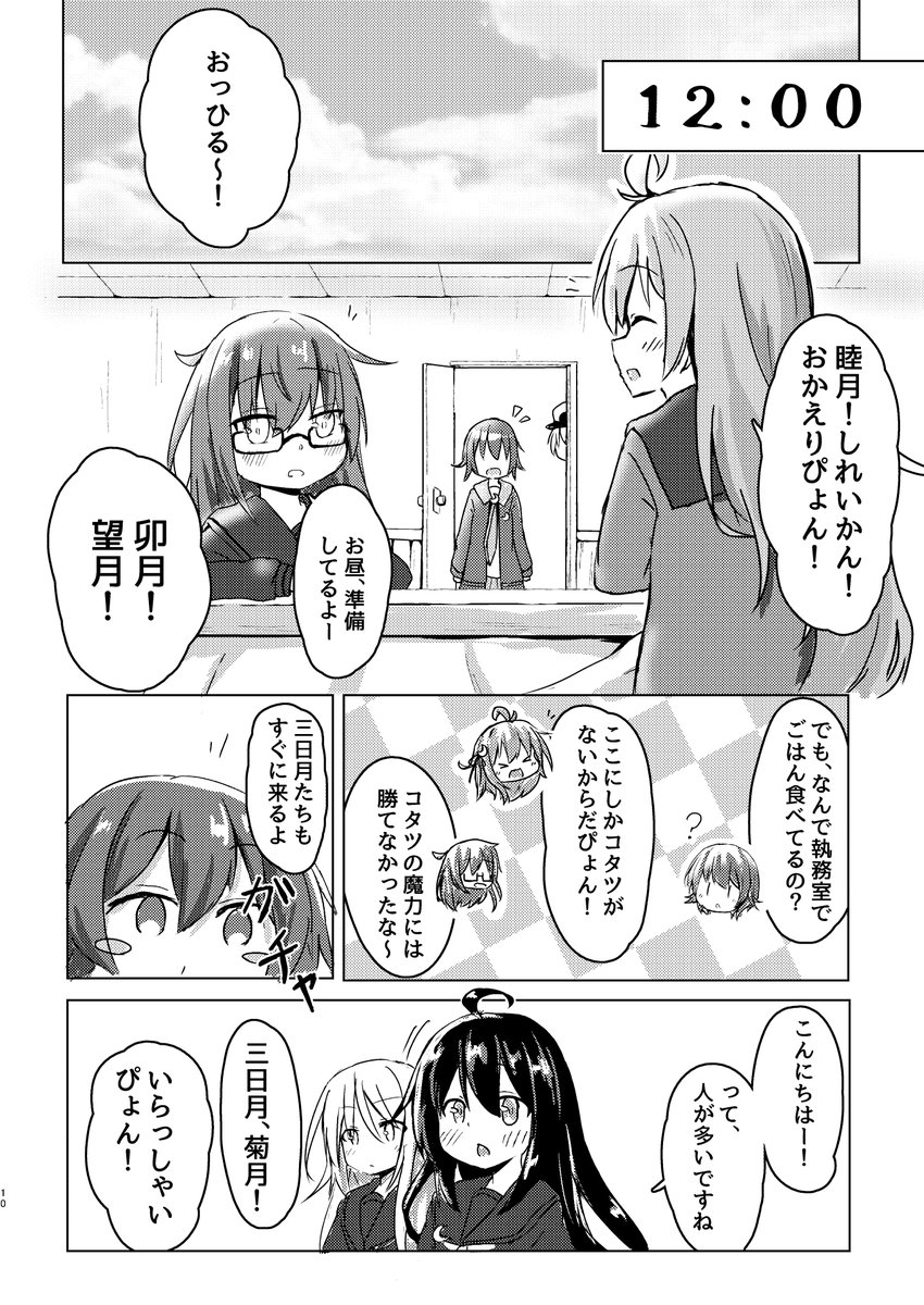 睦月の一日を追った短編がいくつか入った作品になってます!
それぞれの導入はこんな感じです 