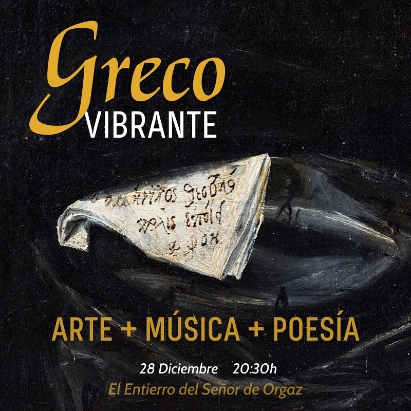 ¿Quieres regalar algo especial estas Navidades?
.
.
El próximo Sábado 28 Diciembre a las 20:30h, disfruta de una experiencia única en Toledo
.
.
Entradas: evocarte.com 
.
#grecovibrante 
#Evocarte #toledospain #arte #musica #poesia #turismo <a href="/GVibrante/">GRECO_VIBRANTE</a> #Cultura