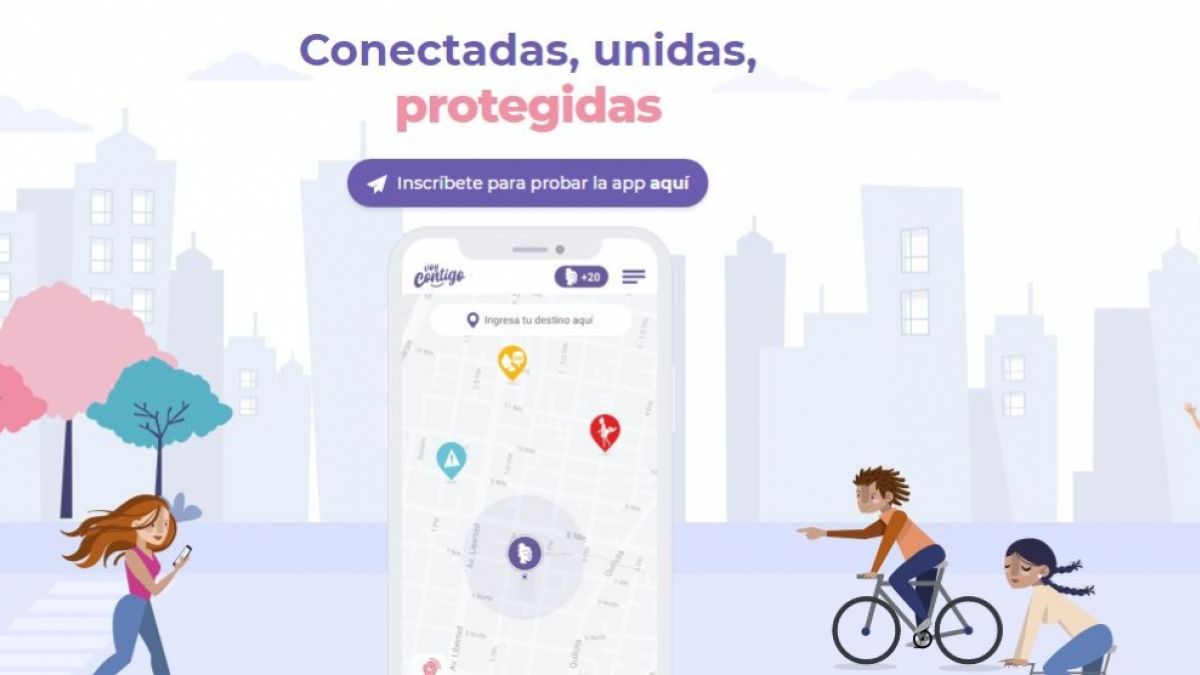 #CHILE una vez más las #IndustriasCreativas solucionado un problema presente en todo el mundo 💜🌎 #VoyContigo #app para que las #mujeres se cuiden entre sí. Cansada de tanta inseguridad la chilena María Teresa Ruiz decidió crearla: bit.ly/2PPfcRP