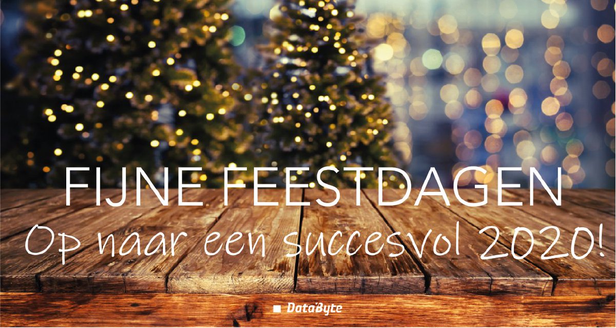 Bedankt klanten, partners en collega's voor de prettige samenwerking in 2019! Op naar een succesvol 2020. 
Voor iedereen hele fijne feestdagen en een gezellige jaarwisseling ✨