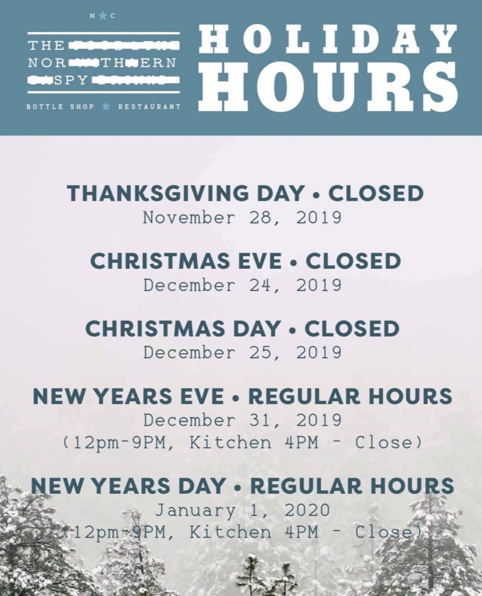 There's STILL TIME to do your last minute bottle shopping before we close for the holiday! 
.
#thenorthernspy #durhamnc #downtowndurham #thingstodoindurham #bottleshop #shoplocal #shopsmall #craftcider #craftbeer #christmasshopping