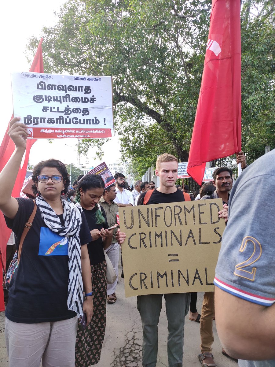 lonelyredcurl's tweet photo. This German exchange student at IIT Madras has been asked to leave the country for taking part in protests against CAA and NRC. SHAME! https://t.co/cZ4STAVXfy