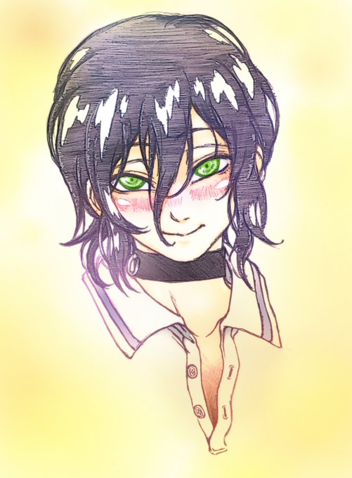 今週のチェンソーマンを読んでたまらず過去絵を塗った。レゼ好き。 