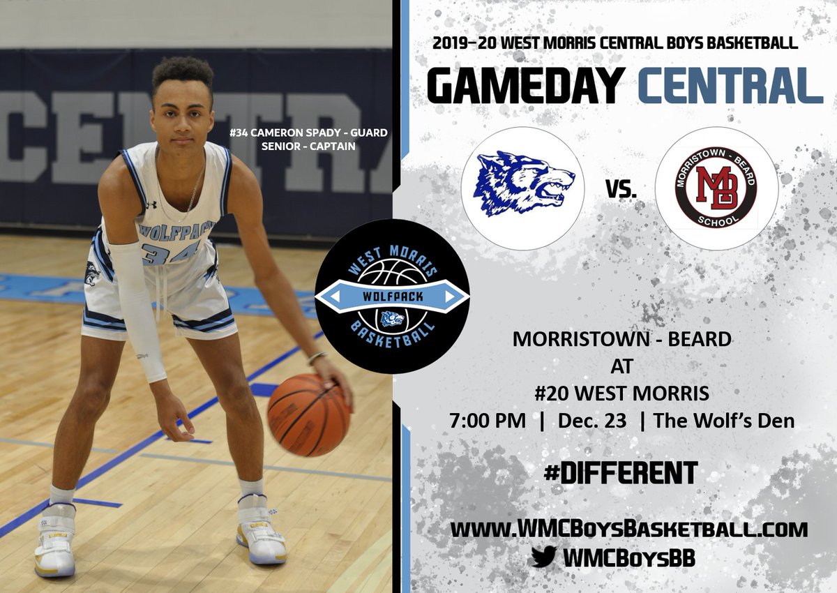 WMCBoysBB's tweet photo. IT'S GAMEDAY CENTRAL AND HOME OPENER!
#20 @WMCBoysBB hosts Morristown-Beard.
Tip-Offs - Freshman 4PM/JV 5:30/Varsity 7PM.
#DIFFERENT #GoWMC #PACK
@MikeKinneyHS @Richard_V_Greco @kminnicksports
@SeanReillyHS @HSSportsNJ @AmitBatraHS @dailyrecordspts @NJHoops @MorrSussSports https://t.co/zel6a47t4e