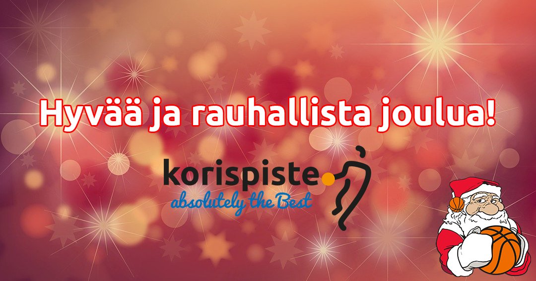 Korispiste toivottaa hyvää ja rauhallista joulua kaikille🙂

Myymälämme on suljettu 24.-26.12.

#Korispiste