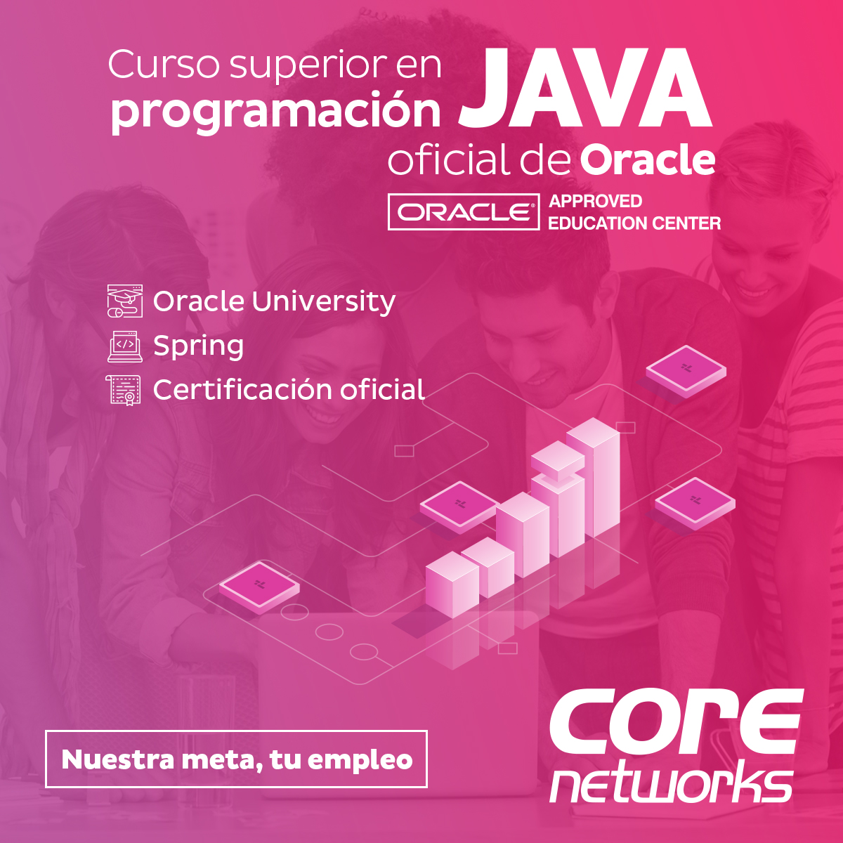 CoreNetworksSev's tweet image. ¡Propósito de año nuevo! ¿Quieres trabajar como Programador de Sistemas de Gestión? Echa un vistazo a nuestro #Curso Superior en Programación #Java que integra 2 cursos oficiales de Oracle: corenetworkssevilla.es/formacion/curs… #ProgramaciónJava #FormaciónTI