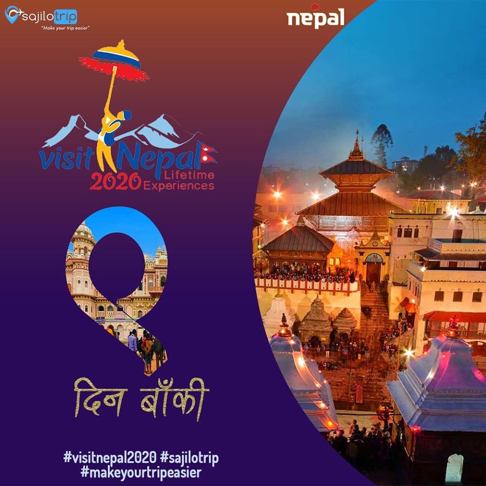 SajiloTrip's tweet photo. Only nine days left, to kick-off Visit Nepal 2020! 😊

#sajiloinfo #Sajilowish #sajilotrip
#makeyourtripeasier #yourtrippartner
#visitNepal #exploreNepalwithSajilo
#sajiloshot #visitNepal2020 #travelNepal #traversewithSajiloTrip https://t.co/nAGezfclUD
