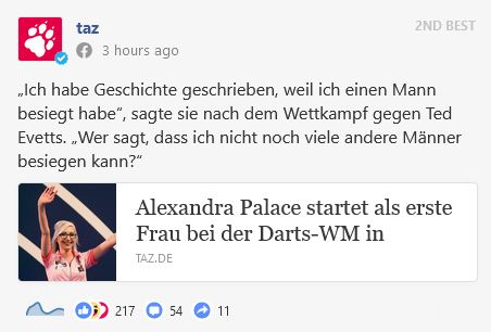 johnhennig20's tweet photo. Wer kennt sie (noch) nicht?

#AlexandraPalace #FallonSherrock https://t.co/fKPchajHiP