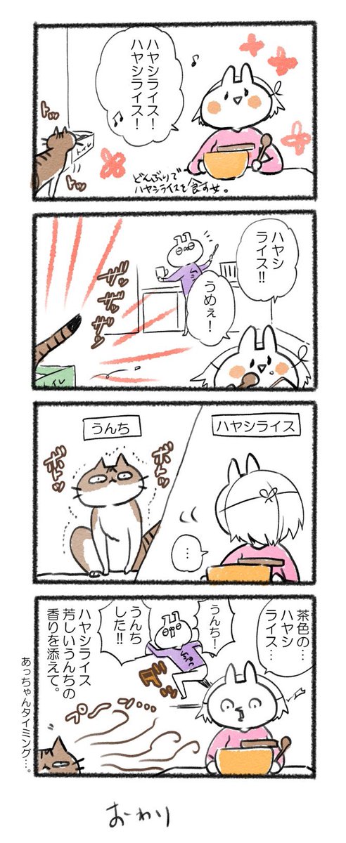 あっちゃんいい仕事するよな!
#るーさん #るー3 #日常 #日記 #4コマ漫画  