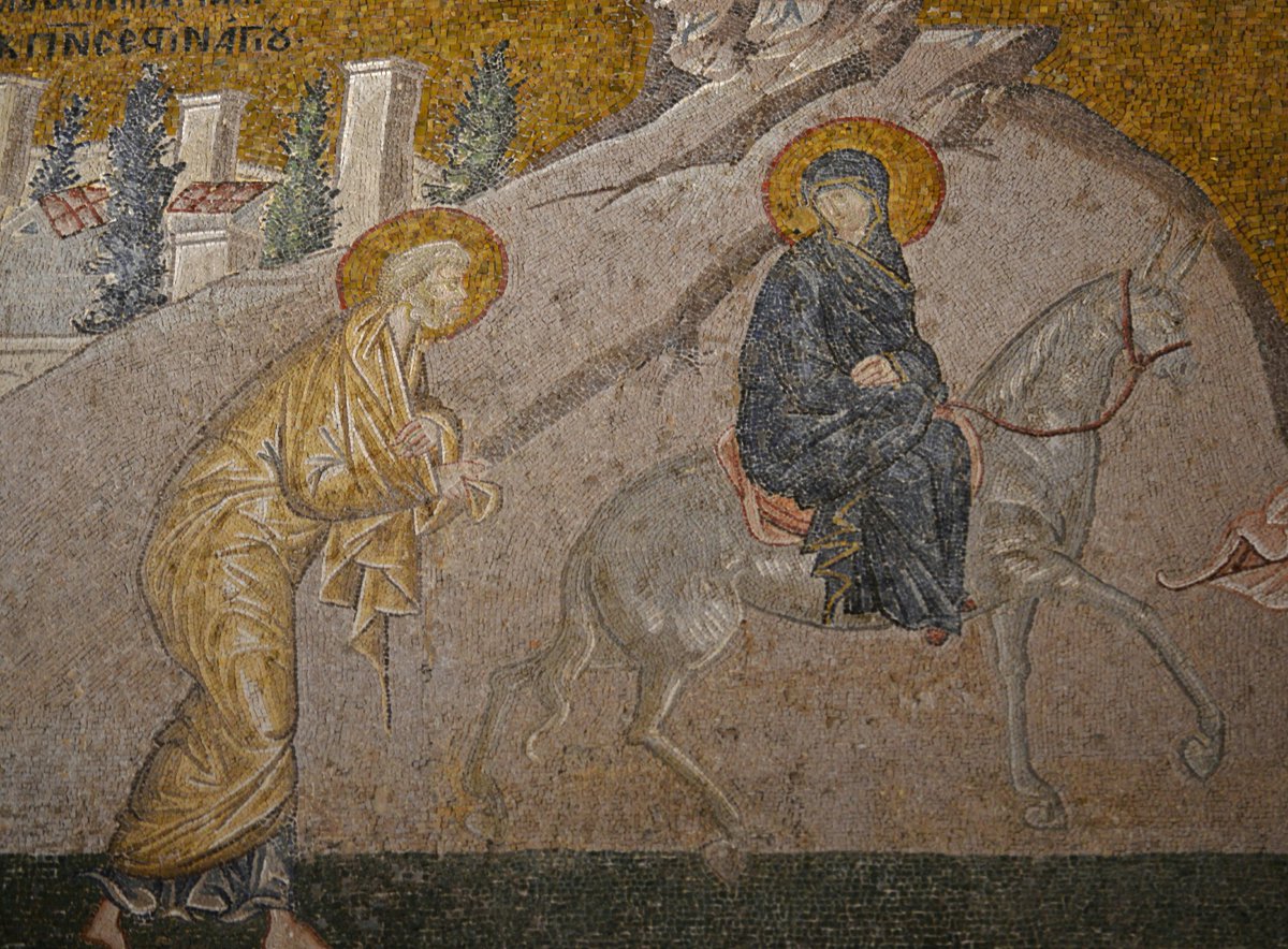 Joseph and the Virgin Mary’s Journey to Bethlehem at Chora