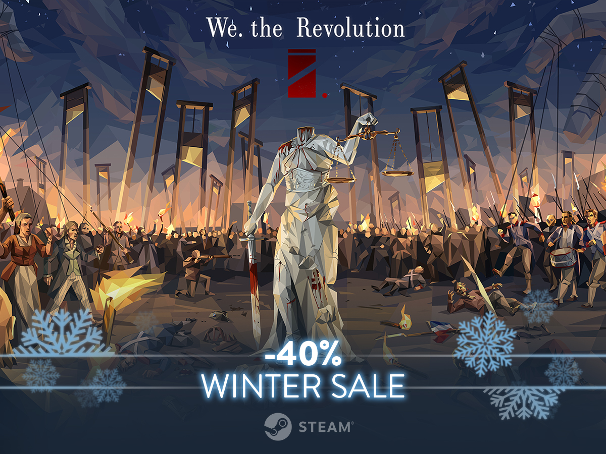 Last chance to get <a href="/WeTheRevo/">We. the Revolution</a> with the 40% discount on the #SteamWinterSale!

Buy We. The Revolution now: bit.ly/WTR_Steam