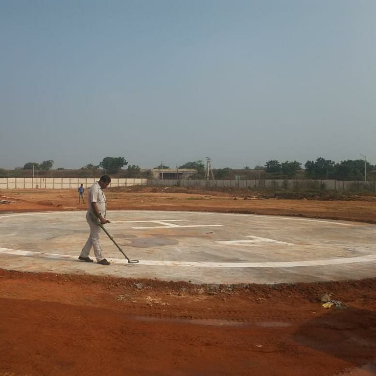 NITANDHRA2015's tweet photo. Inspection of HELIPAD at NIT Andhra Pradesh
Trial run of helicopters for the visit of Hon'ble Vice-president of India
#Convocation2019
#1stConvocation https://t.co/YR9M5jtpMR