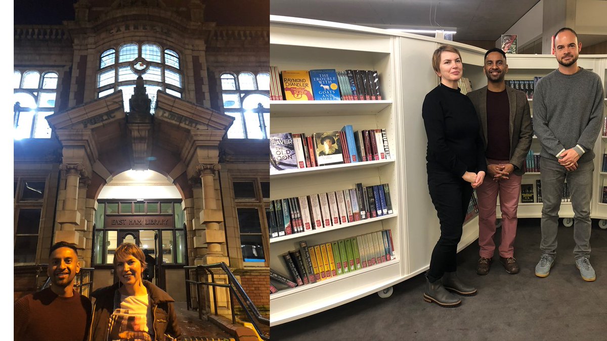 NewhamLibraries's tweet image. From East Ham library old and new @Bobby_Seagull and @deborahpeck23 reminisce about the importance that @NewhamLondon libraries had in their lives @thatbenholden #ExLibrisPod