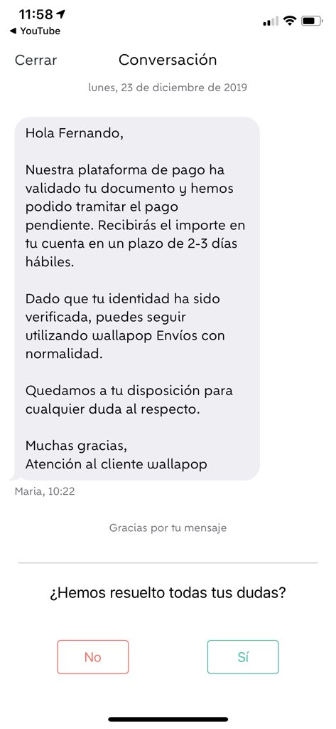 Infosystemplus's tweet photo. @LluckJose @wallapop @el_pais @GDTGuardiaCivil @elmundotoday @consumidores A mi me han respondido con esto, aunque hace semanas me había salido en la aplicación antes https://t.co/n7WY5QFm3u