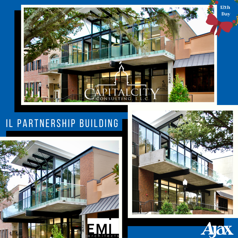 AjaxBuilding's tweet photo. #12DaysofAjax Project 12 - IL Partnership Office Bldg w/ #EMI. This project reached substantial completion at the end of November. This 2-story 11,009 SF office bldg includes offices, board rooms, conference rooms, break/lounge areas & flexible client work space @CapCityConsult https://t.co/0YSxgv3Byq
