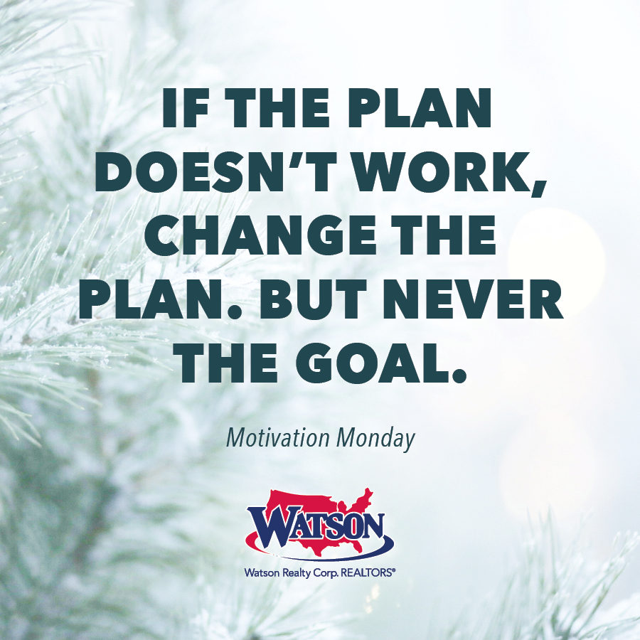 The goal remains the same. How you achieve it is up to you. #MotivationMonday