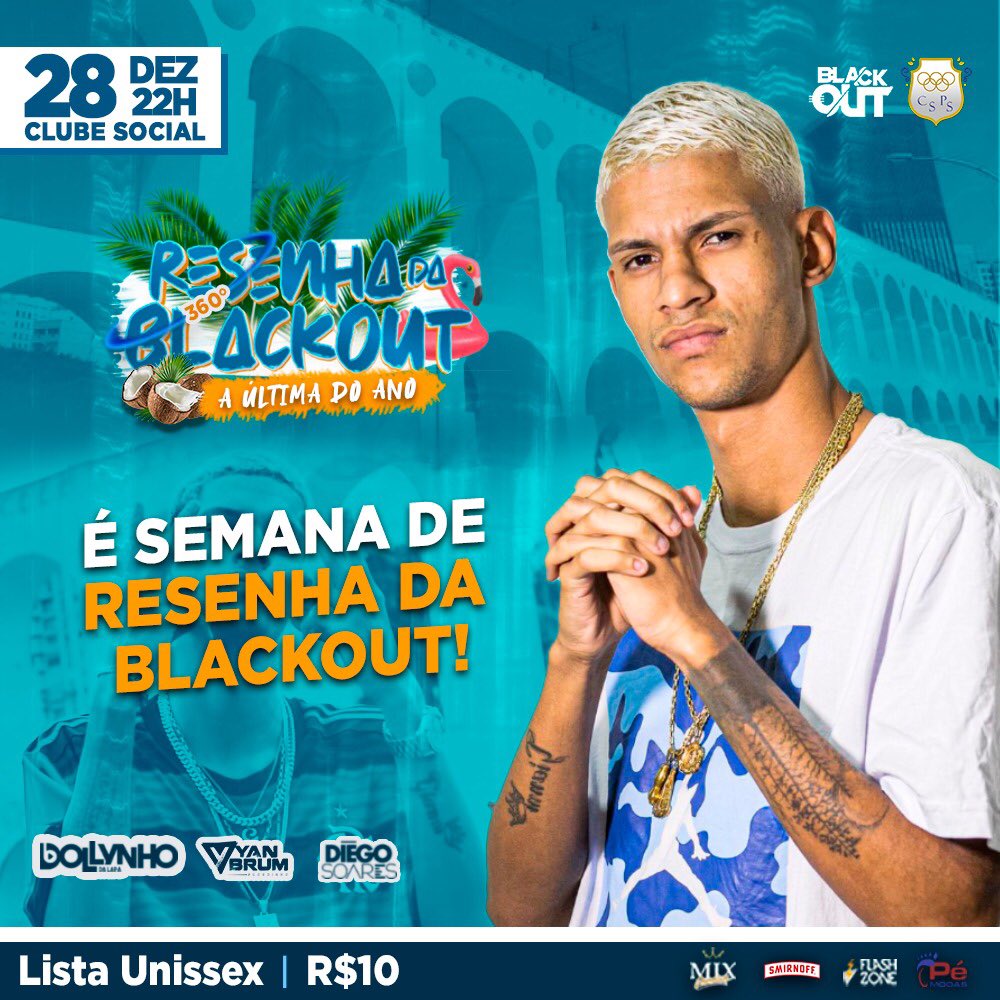 festa_blackout's tweet photo. Passando pra lembrar que sábado tem Resenha da Blackout 😎
Palco 360°
Roda de samba com Yan Brum e Banda
Dj DOLLYNHO DA LAPA
DJ Diego Soares.
Mande seu nome pra nossa lista e só pague R$10,00 até 00:30h.
LISTA COMIGO 992731575
#Explodiuuu https://t.co/UiDgZX58T1