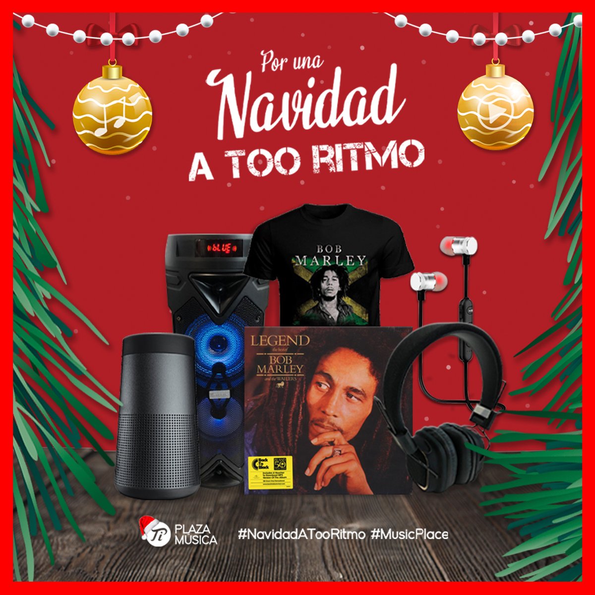 #NavidadATooRitmo en plazamusica.cl 🎄🎵✨ #MusicPlace