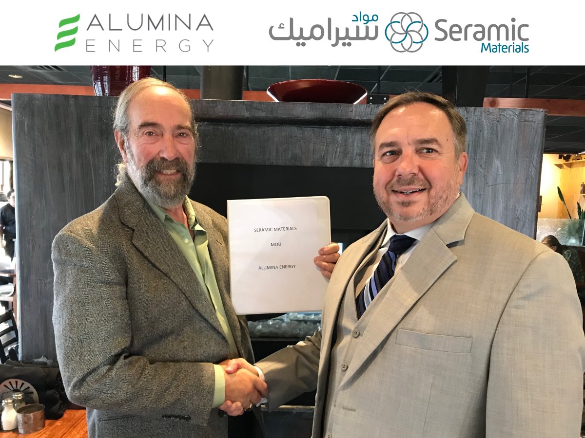 Seramic_Mat's tweet photo. We are pleased to announce that @Seramic_Mat has signed a Memorandum of Understanding (MoU) with Alumina Energy. The MoU seeks to explore introduction of #recycled #ceramic materials in thermal energy storage systems. 
#TES #CSP #WHR
@CATALYST_UAE
https://t.co/Gm4xvCtauC https://t.co/S9ONJXZpuU