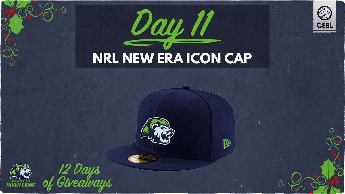 RiverLions's tweet photo. It's DAY 11 of our 12 Days of Giveaways 🎁

ENTER: Visit https://t.co/J9k89b6U3n for your chance to win an official @NewEraCanada Icon Cap.

BONUS: RT this post for an extra entry.

#ReadySetRoar | #HoldCourt https://t.co/btSPyxZQN8