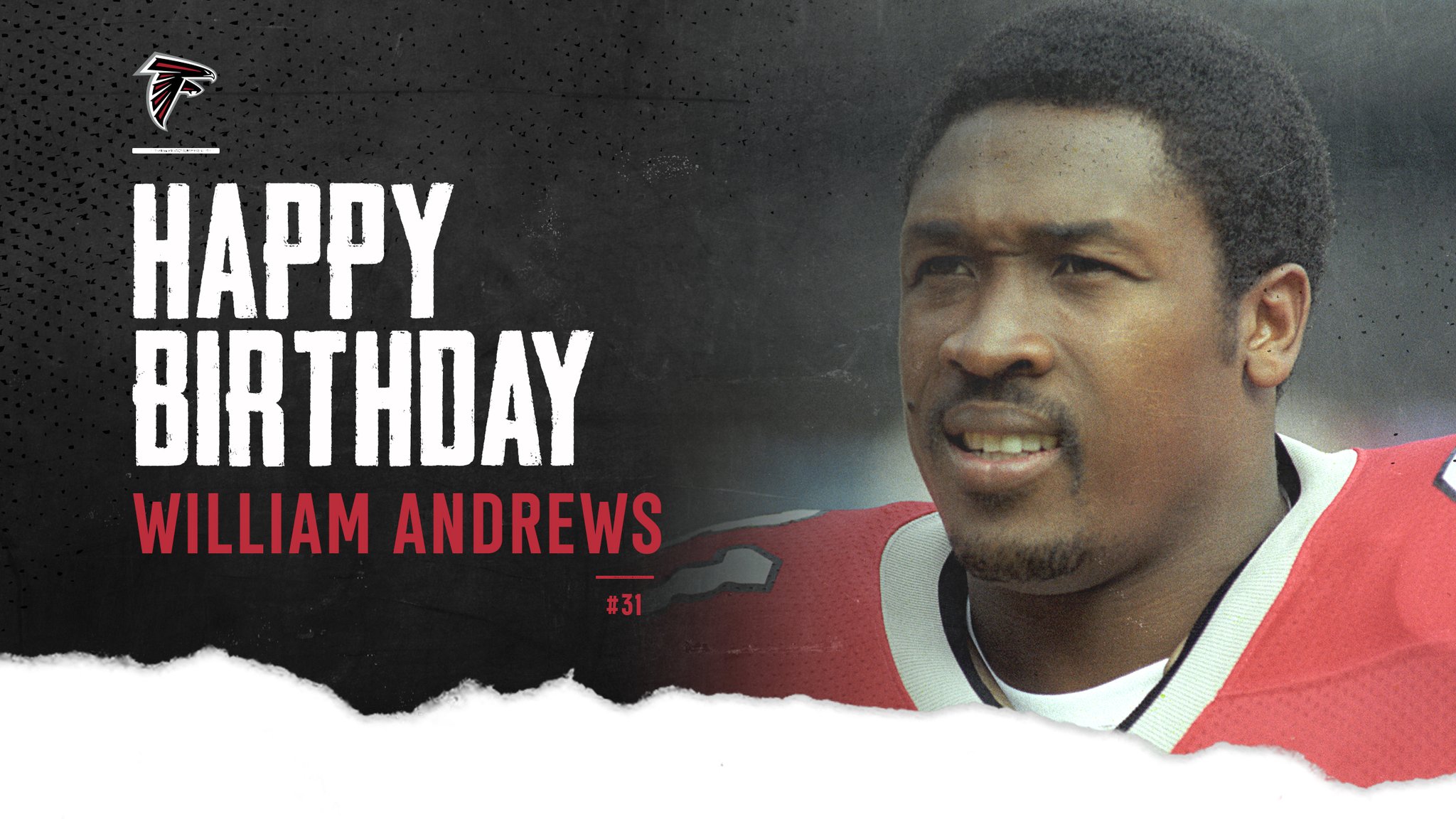 Happy birthday to Falcons legend William Andrews! 