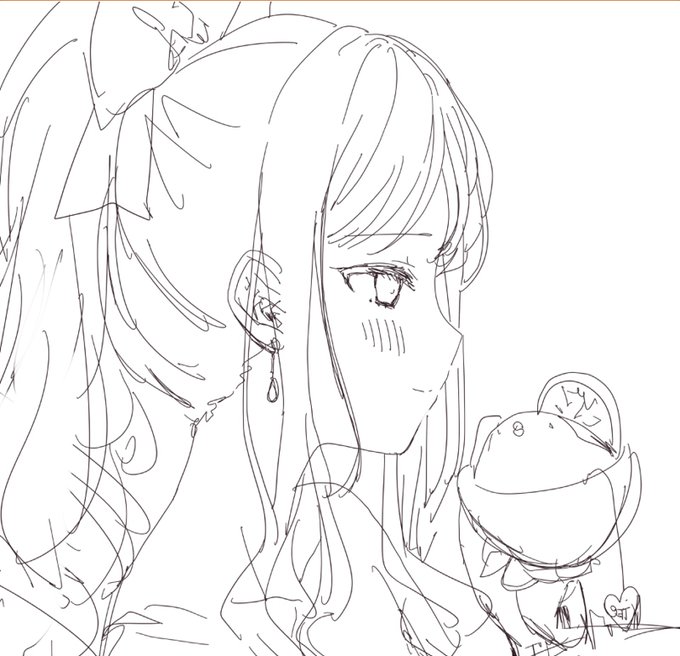 横顔っていいよねっていう落書き。
おやすみ～～～～ 