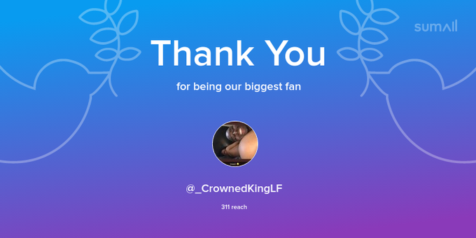 Our biggest fans this week: _CrownedKingLF. Thank you! via https://t.co/uVkIgYdaax https://t.co/6arb