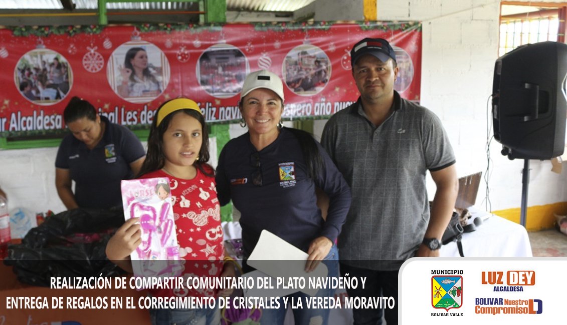 bnc2023's tweet photo. REALIZACIÓN DE COMPARTIR COMUNITARIO DEL PLATO NAVIDEÑO Y ENTREGA DE REGALOS EN EL CORREGIMIENTO DE CRISTALES Y LA VEREDA MORAVITO

#BolivarNuestroCompromiso
https://t.co/h3YvooFrPg https://t.co/fLz31Z4bqY