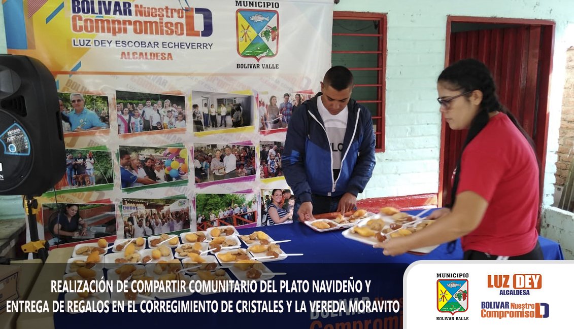 bnc2023's tweet photo. REALIZACIÓN DE COMPARTIR COMUNITARIO DEL PLATO NAVIDEÑO Y ENTREGA DE REGALOS EN EL CORREGIMIENTO DE CRISTALES Y LA VEREDA MORAVITO

#BolivarNuestroCompromiso
https://t.co/h3YvooFrPg https://t.co/fLz31Z4bqY