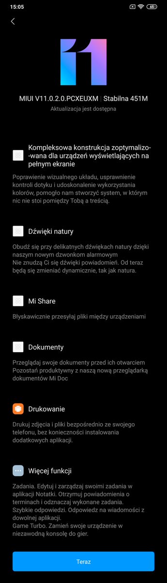 TymekNowak's tweet image. No i jest w końcu 💪
Aktualizacja dla #RedmiNote8T do #Miui11