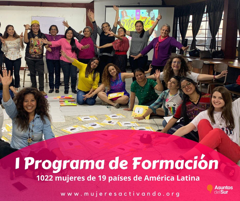 AsuntosDelSur's tweet photo. #MujeresActivando 🔥 | #Logros2019 ✨ #ProyectoSISA 💯👇🏾
✨Lanzamos nuestro primer Programa de Formación Virtual para fortalecer los liderazgos de la diversidad de mujeres de Latinoamérica para 1022 mujeres de 19 países de la región
#1000Lideresas ⚡️🔥🔥 https://t.co/ipSNbgLXhF