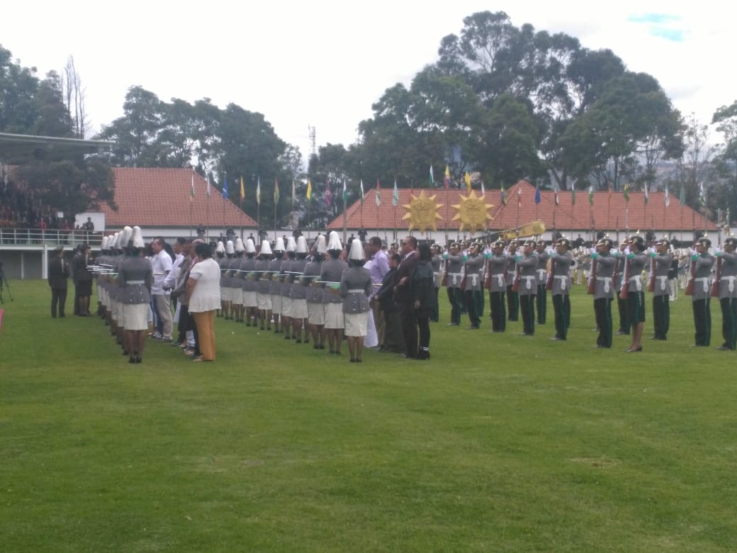 PoliciaColombia's tweet photo. Ascenso póstumo de los 22 Cadetes que perdieron la vida en el atentado contra la @EscuelaDCadetes. #AscensoGenerales https://t.co/aYAnRrsjEo