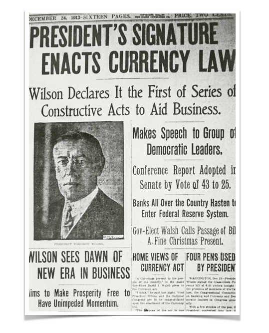 James Perloff On Twitter: "On This Date In 1913, Just In Time For The First World War, Woodrow Wilson Signed The Federal Reserve Act Into Law, Introducing More Than A Century Of