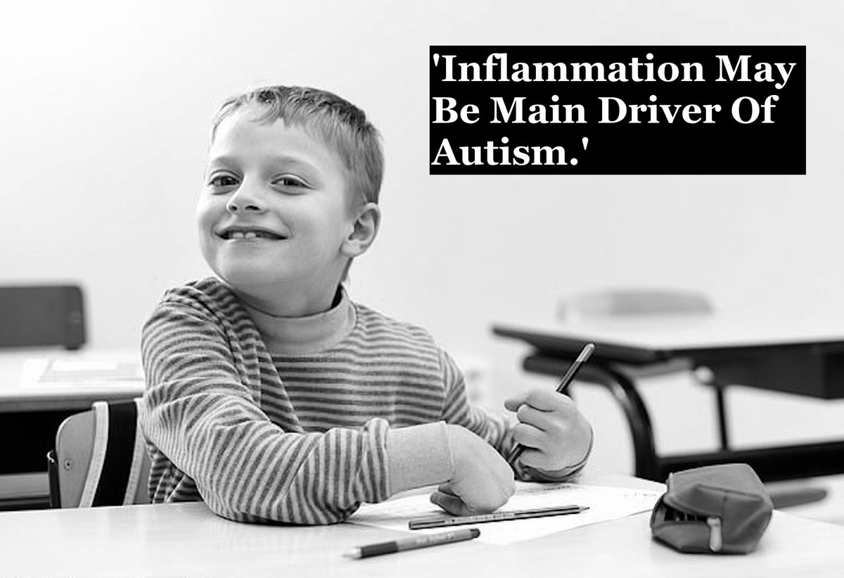 The Brains Of 8 Autistic Children Had High Numbers Of A Protein Called IL-18, Known To Bring About Serious Inflammatory Responses.'It Was In The Part Of The Brain That Plays A Role In Working Memory And Attention.' https://www.dailymail.co.uk/health/article-7547355/Inflammation-main-driver-autism-say-scientists-studied-brains-8-kids-spectrum.html