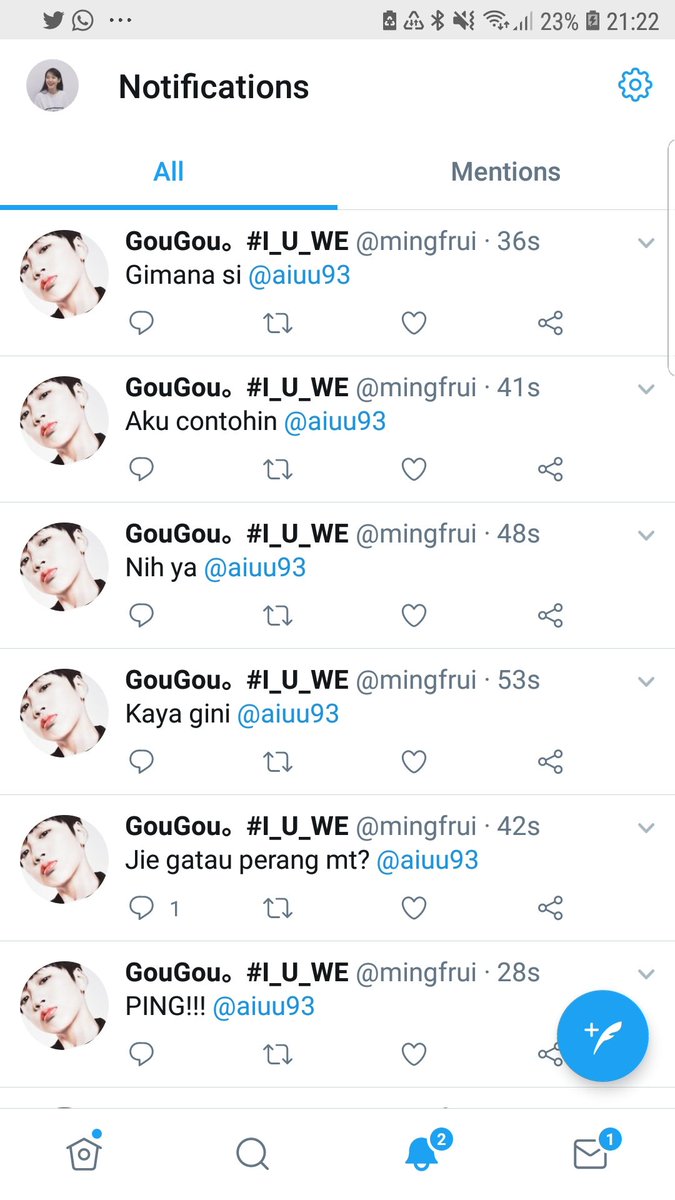 Gabut banget si mas <a href="/mingfrui/">苟Mingrui.</a> :)