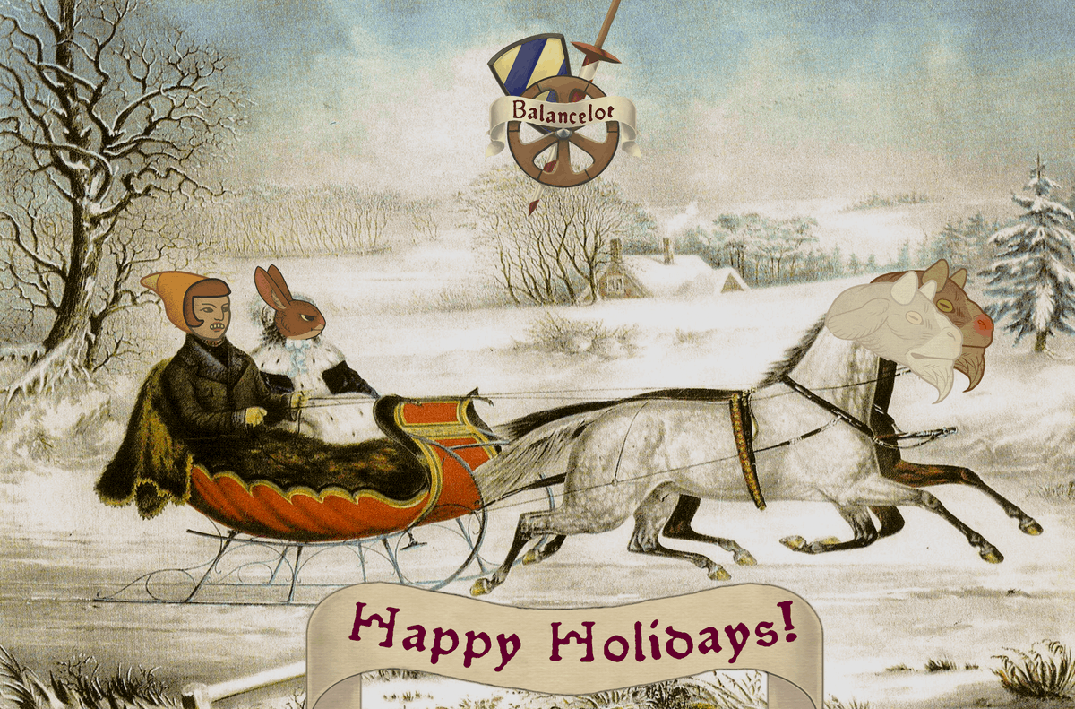 Happy Holidays from Team Balancelot! We hope this season is filled with pure joy* for all of our players! 

*Balancelot may contain anger and frustration

❄ Play Now: bit.ly/2uL0kbW 

#indiegame #gaming  #medievaltwitter #gamedev #Christmas