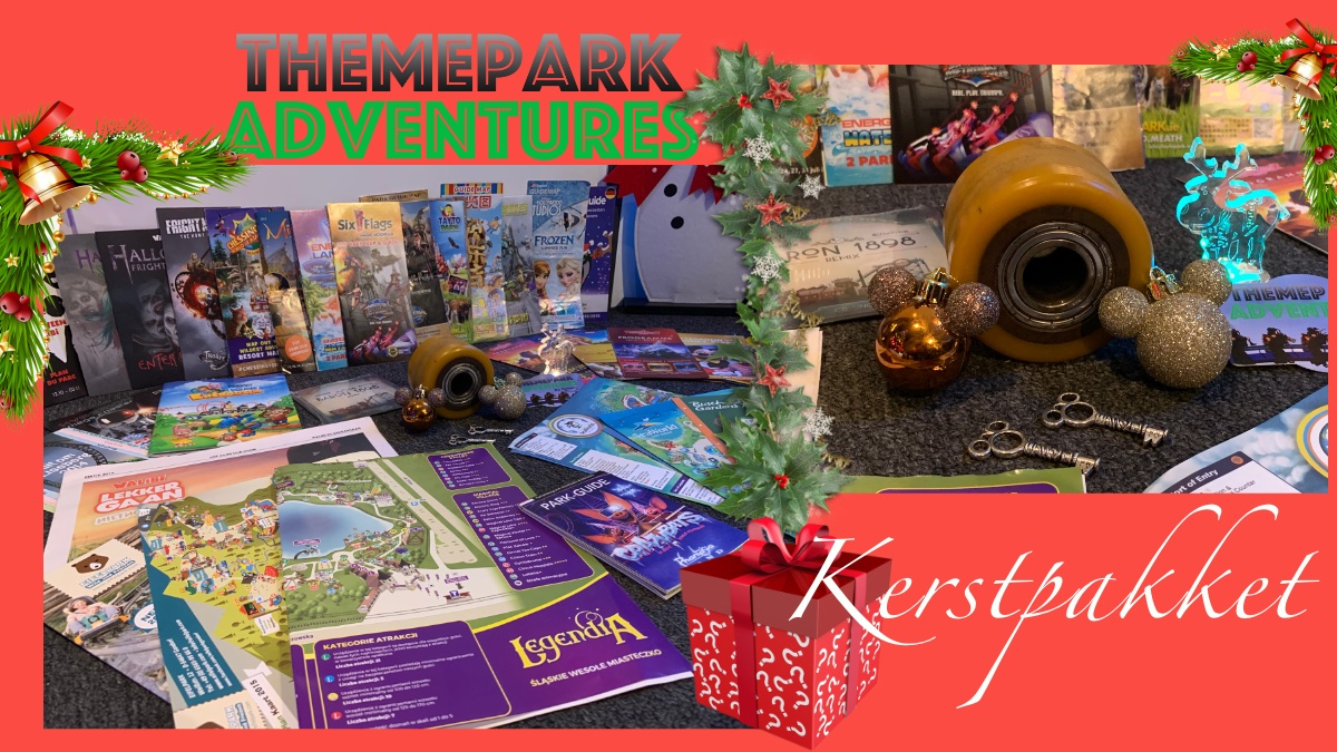 Het Themepark Adventures Kerstpakket, met achtbaanwiel, Mickey kerstballen en 30 parkmaps! 🎅🎄 Retweet mét opmerking wat jouw leukste pretpark herinnering van 2019 is, om kans te maken! Inzendingen tot 24 dec 18u. En volg ook even op Youtube en Instagram! 😊 #themeparkadventures