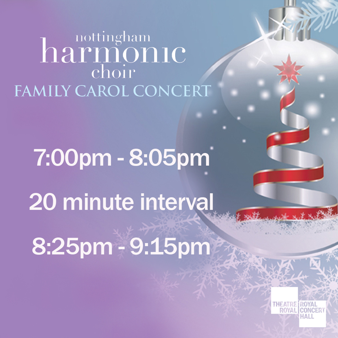 Happy Christmas Eve Eve!

Tonight we're singing carols with <a href="/Notts_Harmonic/">Nottingham Harmonic</a> &amp; <a href="/ThoresbyBand/">Thoresby Colliery Band</a> alongside hundreds of fellow concert-goers to get us in the Christmas spirit. Come along, a few tickets remain here👉 bit.ly/34LK5Lf