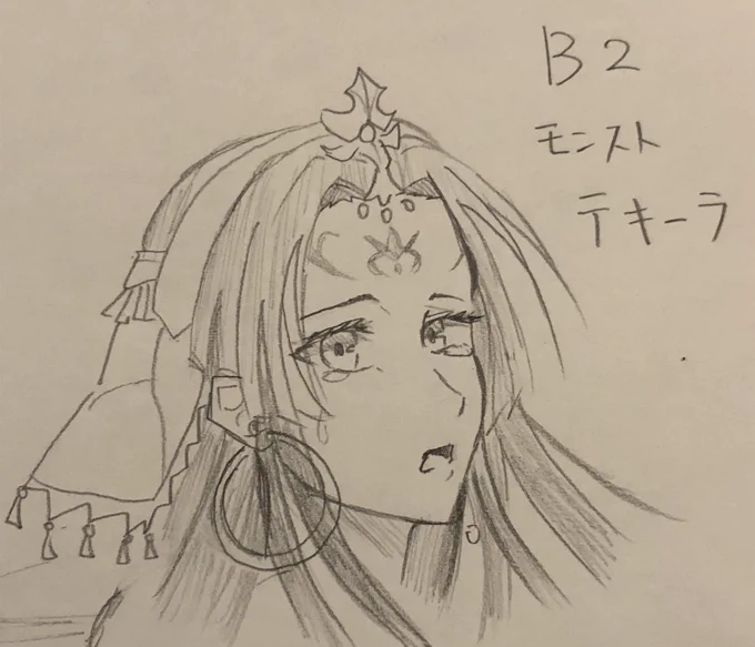 テキーラ描けました〜無意識に原作と同じ構図になってしまったのが悔しい(> <) 