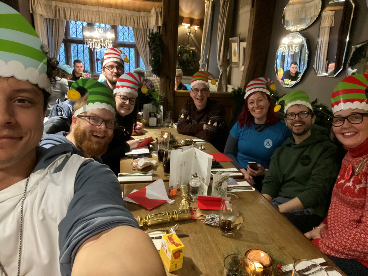 HWB_TEL's tweet photo. We had a lovely Christmas celebration last Thursday 🎄🎁 we hope all of our lovely colleagues have a nice break over Christmas and we look forward to working with you on some more innovations in the new year! 😃 #ChristmasinTEL https://t.co/H1fo7gx0UX