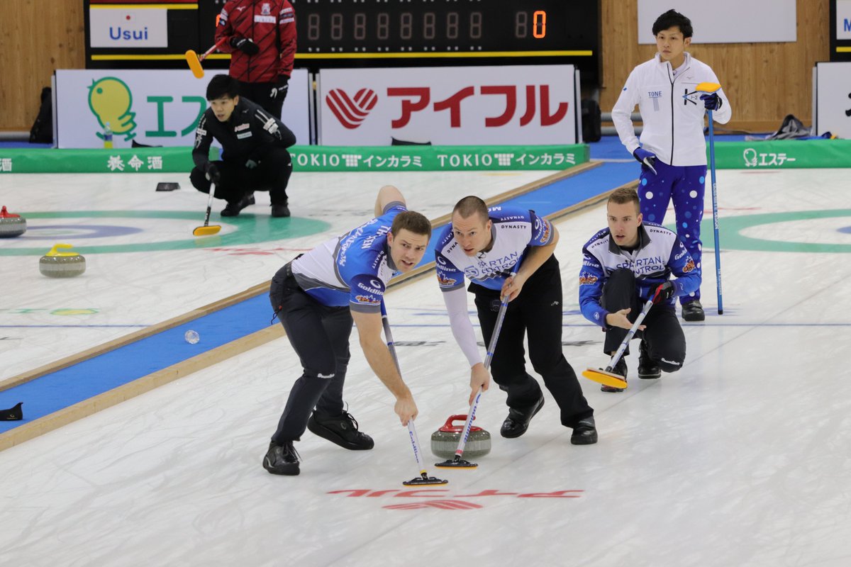 Thanks @TeamBottcher @patjanssen15
 to come Japan for #karuizawainternational just after 
#BOOSTNational. We love to your smart play style and also your kindness for Japanese curling funs. So we storongly hope to seeing you again. Happy holidays to you all. 
#StillRollin 🚂