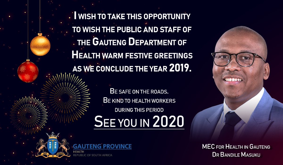 bandilemasuku's tweet photo. Happy holidays everyone, please be safe on the roads.
#GrowingGautengTogether https://t.co/9IoUNMTSEx