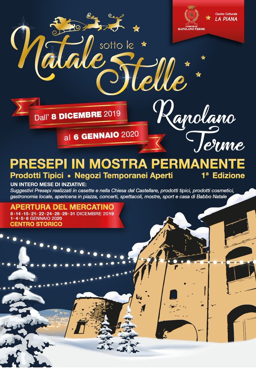 A #Rapolanoterme e Serre di Rapolano continuano gli appuntamenti inseriti nel cartellone “#Natale sotto le stelle” 🎄. Scoprite gli eventi di domani, martedì 24 e sabato 28 dicembre ➡️ bit.ly/appuntamenti_N….