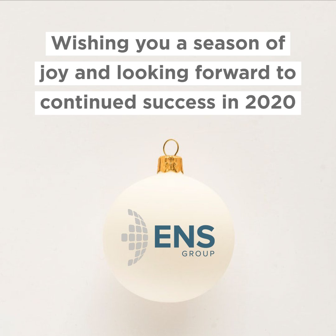 ENSGroup_ROW's tweet photo. Holiday season is upon us and we find ourselves reflecting on the past year and those who have helped shape our business. It’s been quite a year! We hope that 2019 has been just as memorable for you, your colleagues &amp; your loved ones. We look forward to working with you in 2020! https://t.co/qpPLKrGhUU