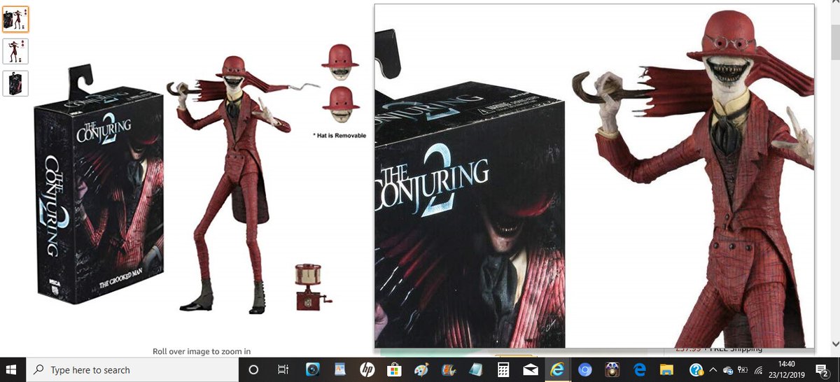 <a href="/ConjuringFilms/">The Conjuring Universe</a> #theconjuring2 #missionaccomplished Hallelujah! I just got a Crooked Man 😊❤️🌂 with this &amp; the neomorph, thanks to <a href="/AmazonUK/">Amazon.co.uk</a> &amp; Tuck's Toys I now own 2 truly fabulous <a href="/jbotet/">Javier Botet</a> figures 🥳 #yeaboii #moviefigures <a href="/NECA_TOYS/">NECA</a> #javierbotet <a href="/SlenderSickness/">⊗ ŞŁ€ŇĐ€ŘΜΔŇ™ ⊗</a> #thecrookedman
