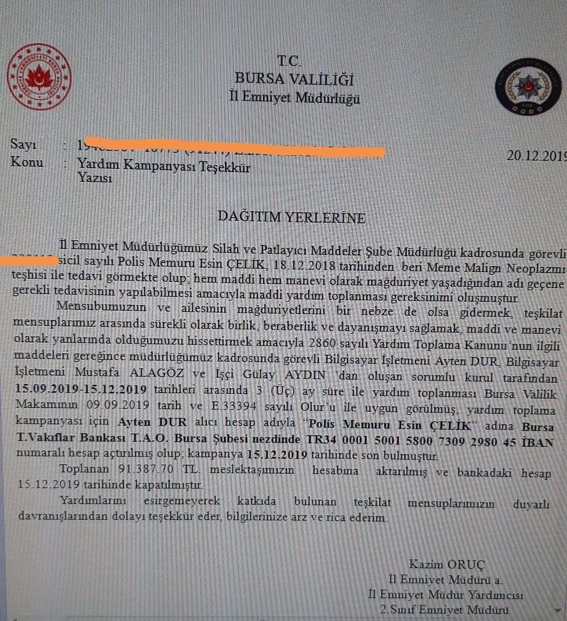 TÜRK Polisi on Twitter: Meme Kanseri tedavisi gören Polis Memuru Esin 