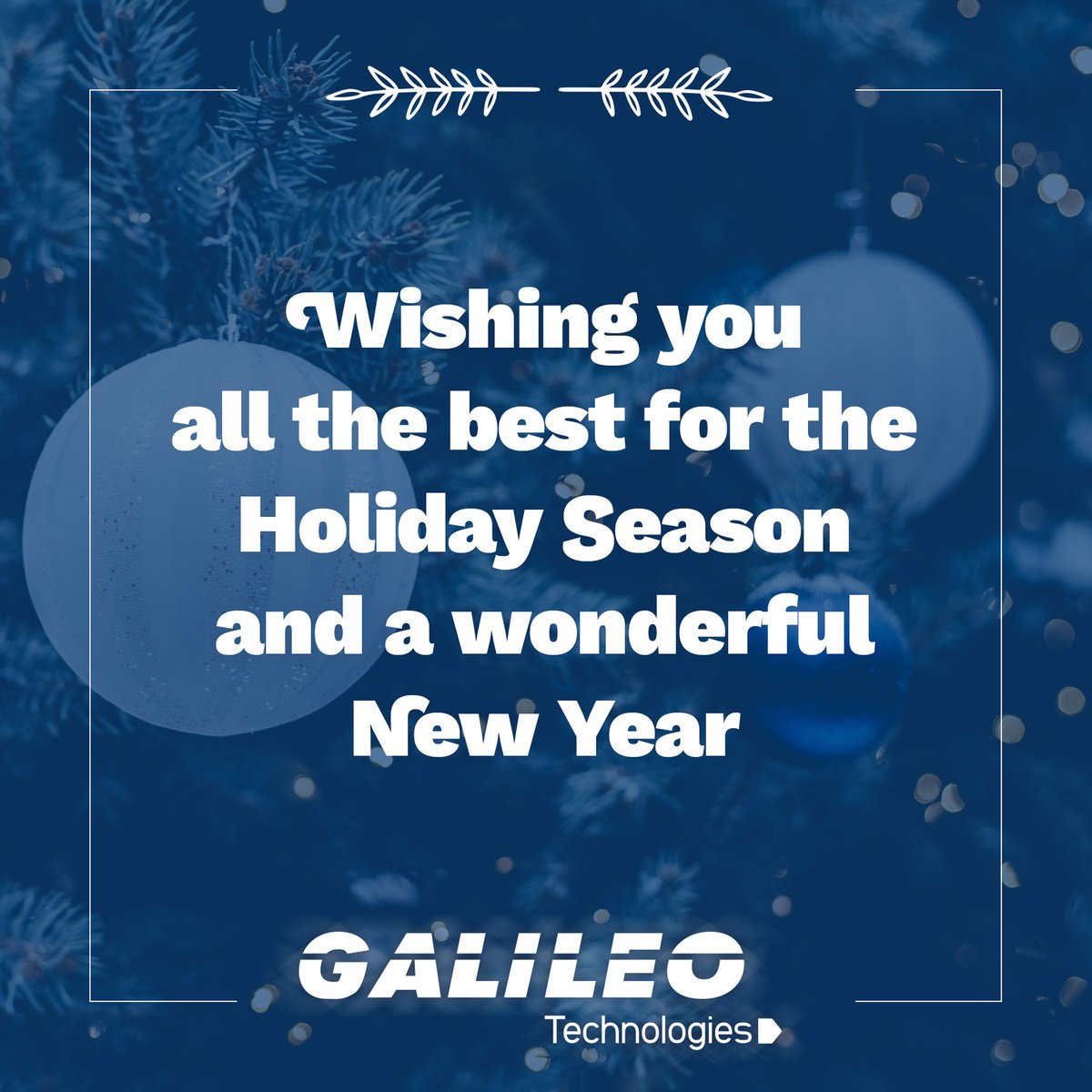 Wishing you all the best for the Holiday Season and a wonderful New Year!!