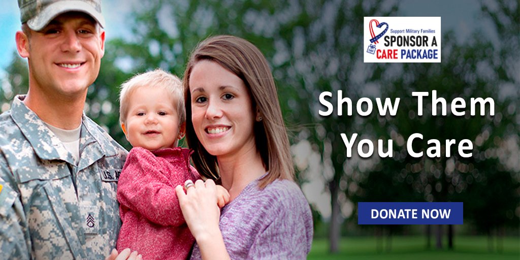 SupportMilFams's tweet photo. We’re always thinking ahead! #SponsoraCarePackage to ensure our military families will receive the gift of care in 2020!  https://t.co/Vy3Z1aVMFu #SponsoraCarePackage #HonoringTheirSacrificeHereatHome #YourHelpMatters #SponsoraCarePackage https://t.co/ilFrRYjiRl