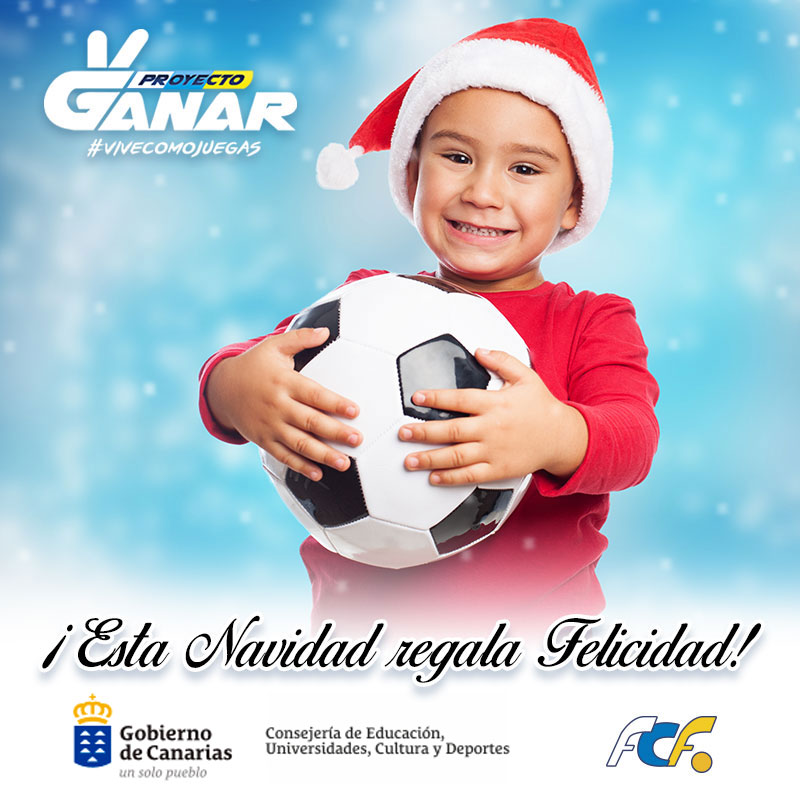 🥳 ¡Esta Navidad regala felicidad! 🥳

Regala:
😃 buenos momentos
⚽️ juego limpio
🙌 valores

y todo lo positivo que puedes compartir a través del Deporte. 🏀🏸🥅

#ProyectoGanar ##vivecomojuegas⚽✌️